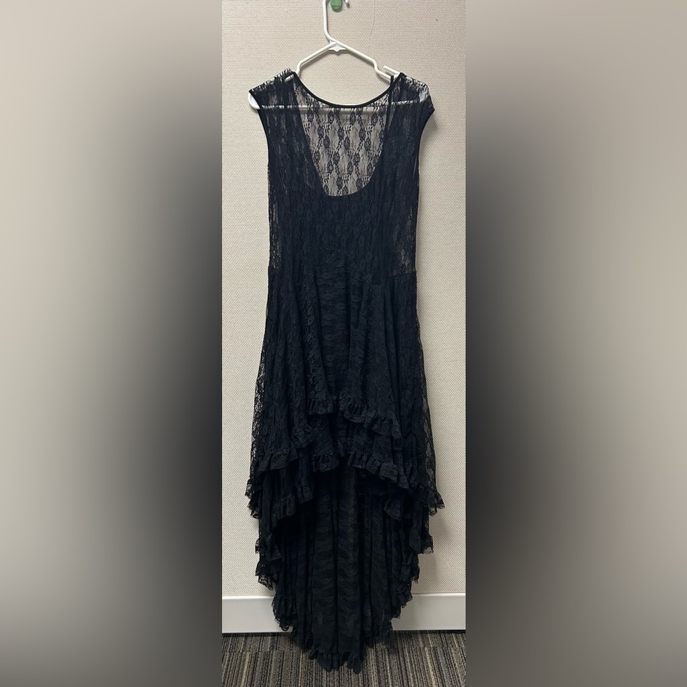 High/Low lace dress with under tank